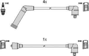 Tennplugg kabelsett HITACHI 134116