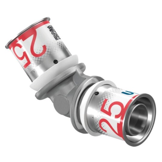 Uponor S-Press Plus 45° Albue 25mm for Vanninstallasjoner
