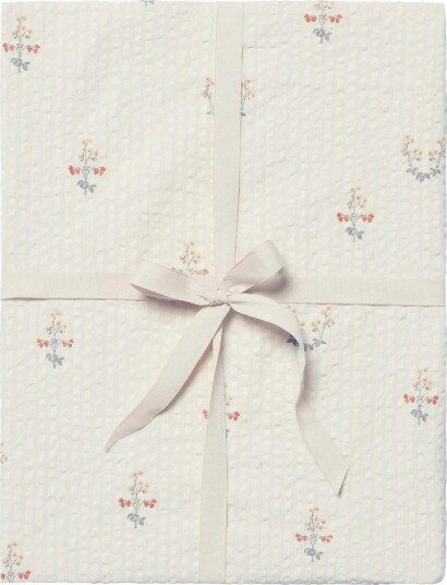 La Fraise Seersucker Fitted Sheet Junior 70x140 cm