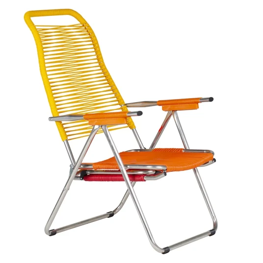 Fiam Spaghetti solstol pop yellow/orange/red/orange aluminium Fiam Spaghetti solstol pop yellow/orange/red/orange aluminium