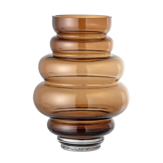 Bloomingville glassvase 24 cm Brun