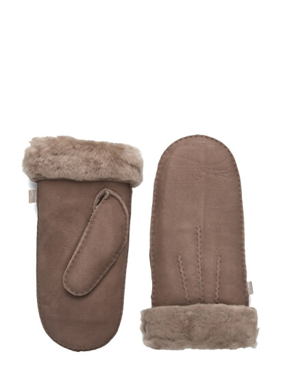 Rosemunde Rhsydney Shearling Stitch Mittens - Beige - XS/S
