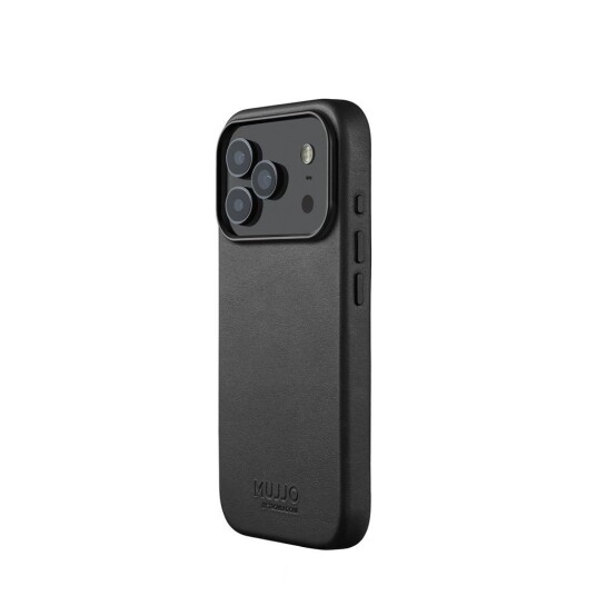 Mujjo MagSafe Skinn Lommebokdeksel for iPhone 17 Pro - Svart Mujjo MagSafe Skinn Lommebokdeksel for iPhone 17 Pro - Svart