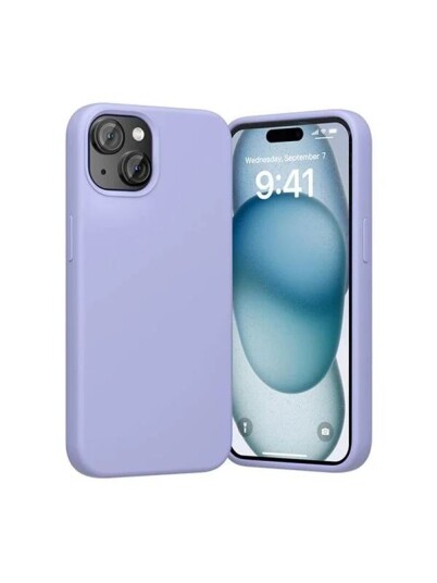 Vention KUFV0 20 Silicone Case for iPhone 15 Plus purple