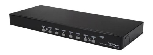 Startech.Com 8 Port 1U Rackmount Usb Kvm Switch Kit With Osd And Cables - Rack Mount Kvm - Vga Kvm Switch - 8 Port Kvm Switch (Sv831dusbuk) - Kvm-Svitsj - 8 X Kvm Port(S) - 1 Lokalbruker - Rackmonterbar - For P/N: Rk12od2, Rk3236bkf, Rk4236bkb, Rk42