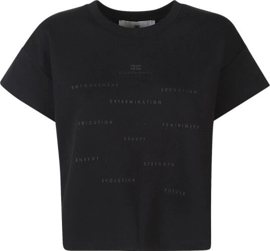 Elisabetta Franchi Dame Topper Svart S,