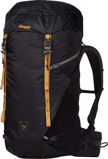 Bergans Women's Helium V5 40 40 L, Dark Shadow Grey/Black/Golden Yellow