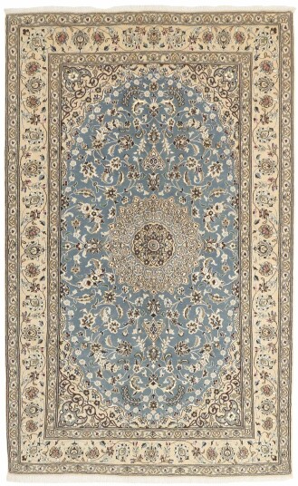 Håndknyttet. Opphav: Persia Nain 9 LA Teppe 153x247