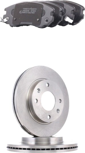 Bremseskiver og klosser RIDEX 3405B2913