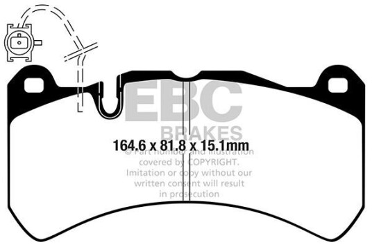 Bremseklosser EBC Brakes DP42355R Bremseklosser EBC Brakes DP42355R
