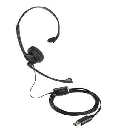 Kensington USB Mono Headset Inline controls USB A Kensington USB Mono Headset Inline controls USB A