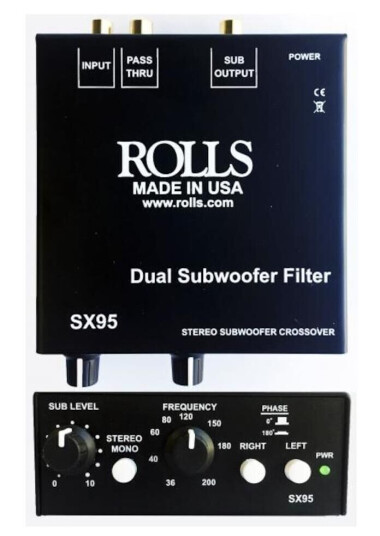 Rolls Sx95 Stereo Subwoofer Crossover Rolls Sx95 Stereo Subwoofer Crossover