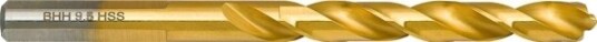 Baildon Din 338 Rn Metallbor 9,5 Mm, Hss Tin (S), 125-81 Mm (3-Plans Skaft)