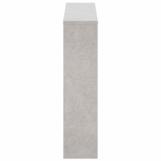vidaXL Skoskap med speil 2 lag betonggr? 63x17x67 cm