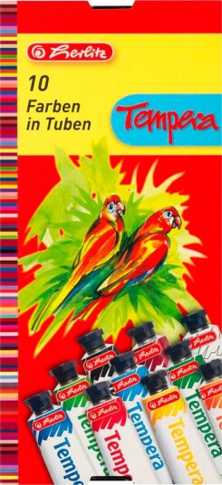 Herlitz Akvarellmaling 16 ml 10 Farger