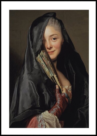 The Lady With The Veil By Alexander Roslin Plakat Plakat / 50x70cm