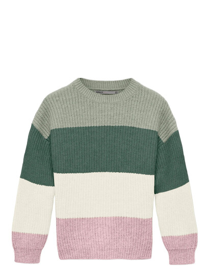 Kids Only Kmgsandy L/S Stripe Pullover Knt Noos Green 98 Kids Only Kmgsandy L/S Stripe Pullover Knt Noos Green 98