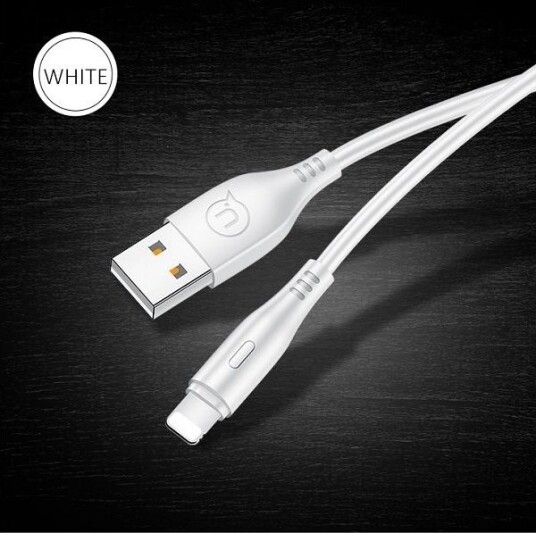 Usams Usb-A Lightning Usb-Kabel 1 M Hvit Sj266usb02