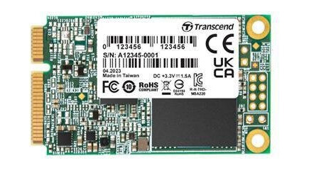 Transcend SSD MSA220S      128GB mSATA SATA III 3D TLC