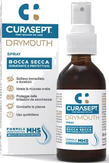 Curasept DryMouth Spray mot munntørrhet 50 ml