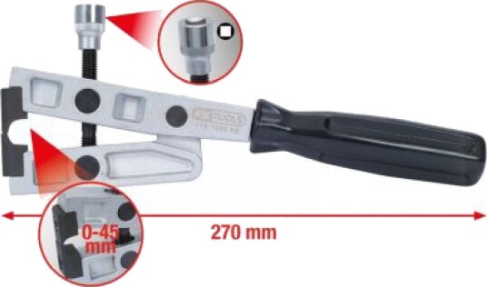 Ks Tools Slangeklemmetang 270 mm i Stål og Plast