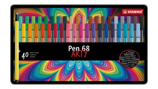 STABILO Pen 68 Arty metal tin of 40 colors STABILO Pen 68 Arty metal tin of 40 colors