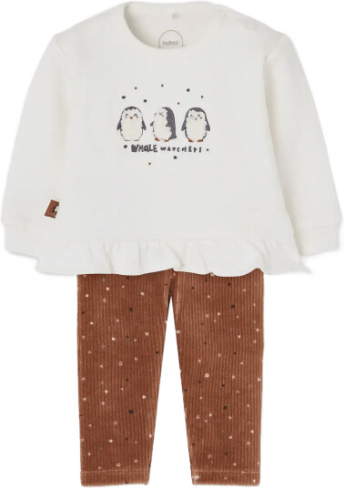 Boboli Set Knit For Baby Girl Bci Cream 56