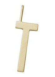 Design Letters Archetype Charm 16 mm Gold A-Z T