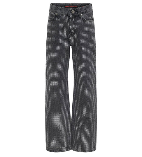 kids ONLY Grey Denim Hudson Wide Deco Denim Jeans Red Cro 164
