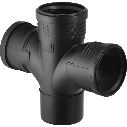 Geberit Silent PP Dobbel Manifold 87,5° 110mm for Avløpsrør