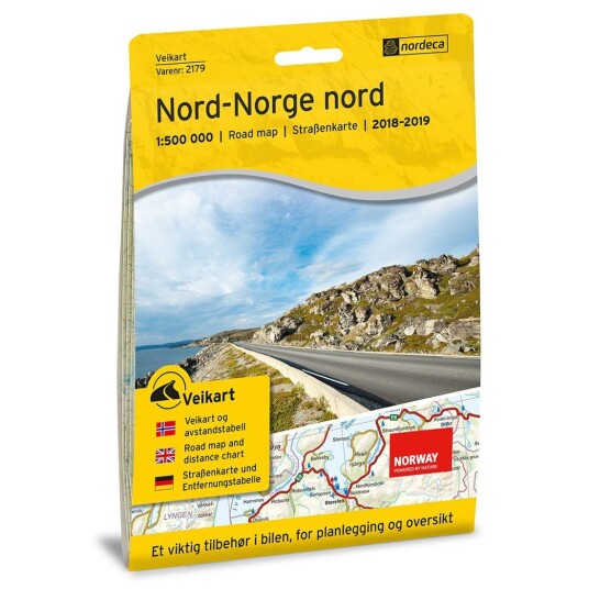 Ugland IT Nordeca Veikart Nord-norge Nord 1:500 000 Veikart 1:500 000