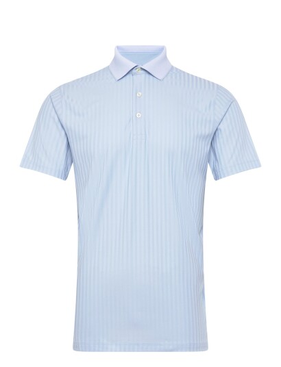 PUMA Golf Mattr Stripe Jacquard Polo   Blue   XL