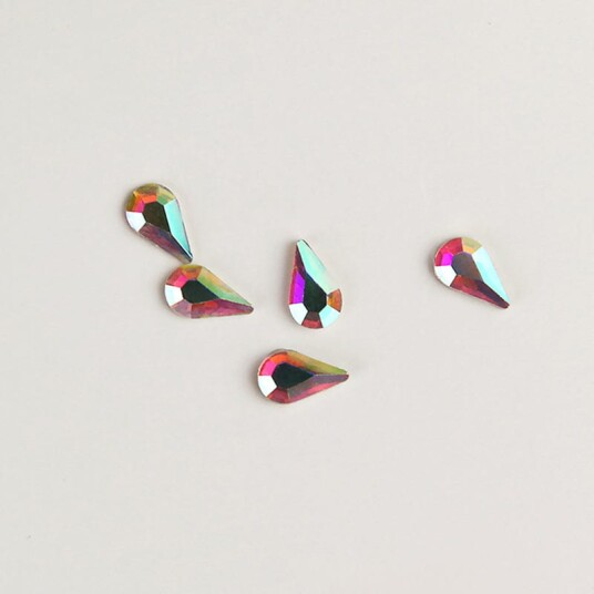 Brillbird Norge Rhinestone 10stk   Drop 5x8mm