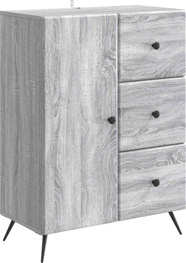 Serviesskap Grå sonoma 66 x 34,5 x 90 cm Konstruert tre