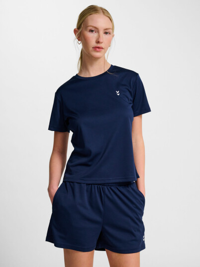 Hummel Pulse Training W T Shirt Short Sleeve Blå XL