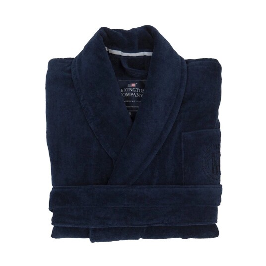 Lexington Hotel Velour morgenkåpe S Dress Blue