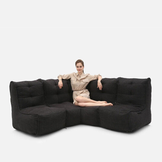 Mod 3 Cozy Corner Modulsofa Black Sapphire Mod 3 Cozy Corner Modulsofa Black Sapphire