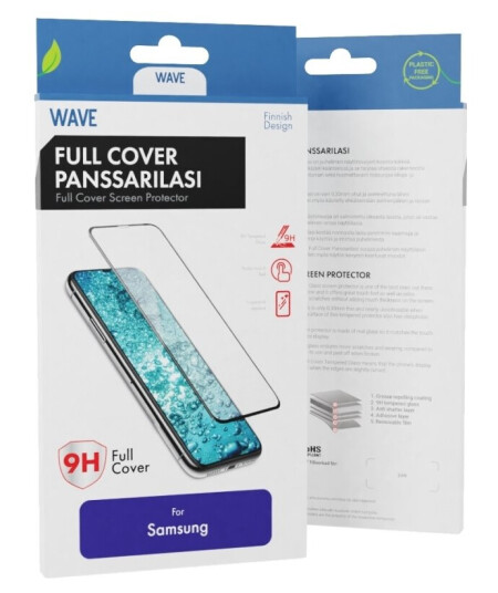 Wave Full Cover Herdet Glass, Samsung Galaxy A54 5G / S23 Fe 5G, Svart Ramme