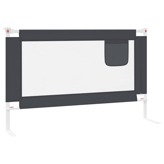 vidaXL Sengehest småbarn mørkegrå 120x25 cm stoff vidaXL Sengehest småbarn mørkegrå 120x25 cm stoff