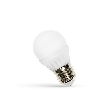 6W LED kronepære - G45, mattert glas, E27 - Dimbar : Ikke dimbar, Kulør : Varm