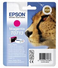 Epson T0713 M blekkpatron - C13T07134012 Original - Magenta 5,5 ml Epson T0713 M blekkpatron - C13T07134012 Original - Magenta 5,5 ml