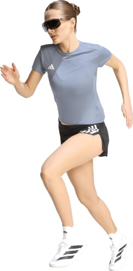 Adidas Performance Adizero E Tee Grey XS