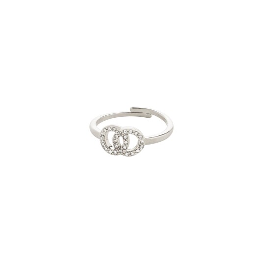Pilgrim LULU halos stack ring sølvbelagt