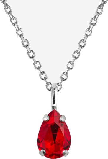 Caroline Svedbom Childhood Birthstone Necklace Rhodium - JANUARY - One Size