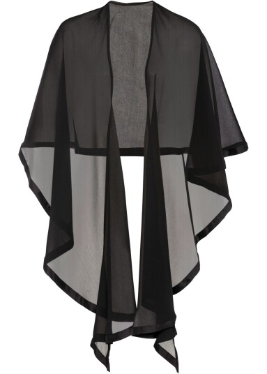 bonprix Poncho-skjerf svart