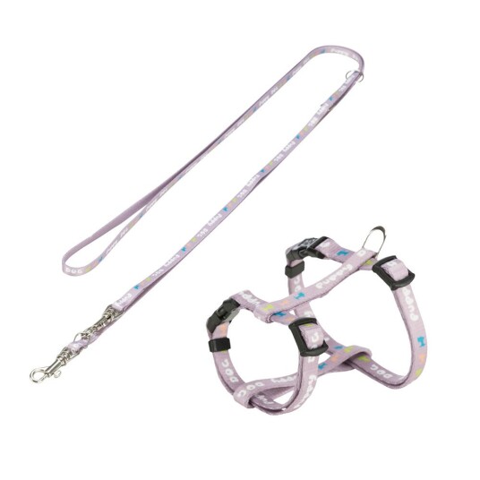 Trixie Junior Valpesele med bånd - 23-34 cm/8 mm, 200 cm, lyselilla