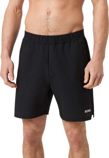 Björn Borg Men"s Borg Zip Shorts Black Beauty XXL Björn Borg Men"s Borg Zip Shorts Black Beauty XXL