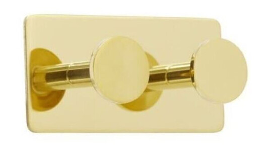 BESLAG DESIGN BASE 210 WALL HOOK BRASS 2 HOOKS 61413-21