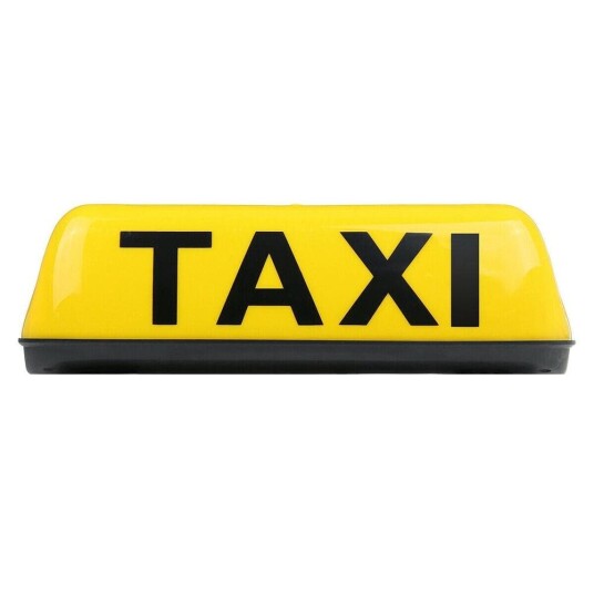 Taxis skilt / Taxi Lampe (29cm)
