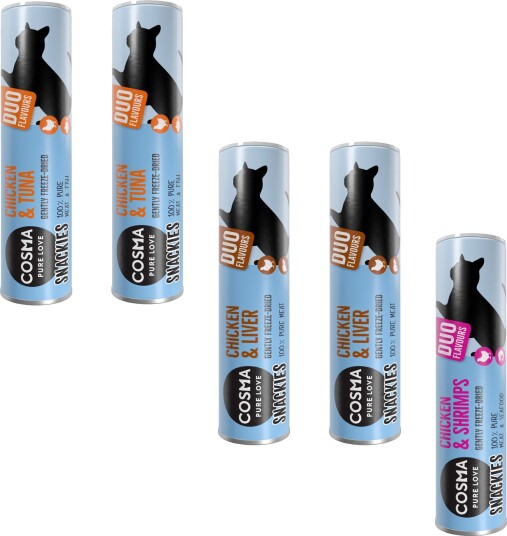 Cosma Snackies Duo Blandet 3 Sorter 131 G